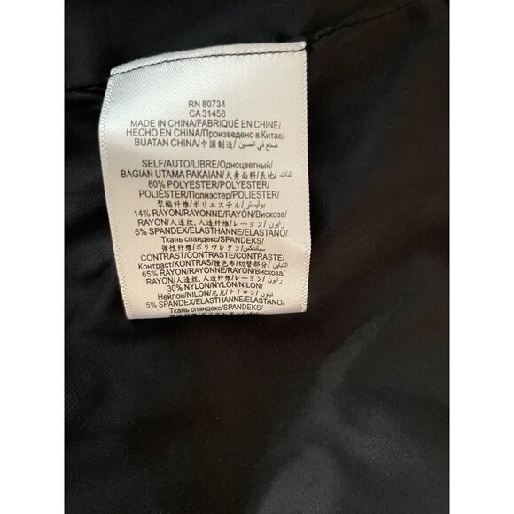 BCBGMAXAZRIA Black Cropped Blazer Jacket Derek Size S Tailored Stretch Evening - Picture 5 of 9